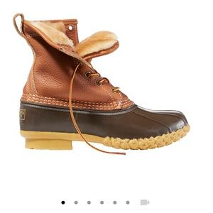 EUC shearling bean boots